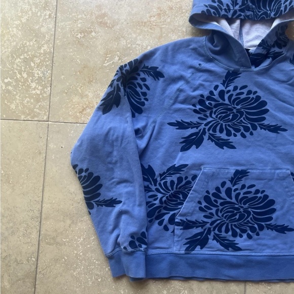 Patagonia Womens Organic Cotton Blue Valley Sweatshirt Hoodie Sweater Size Large - Picture 3 of 5